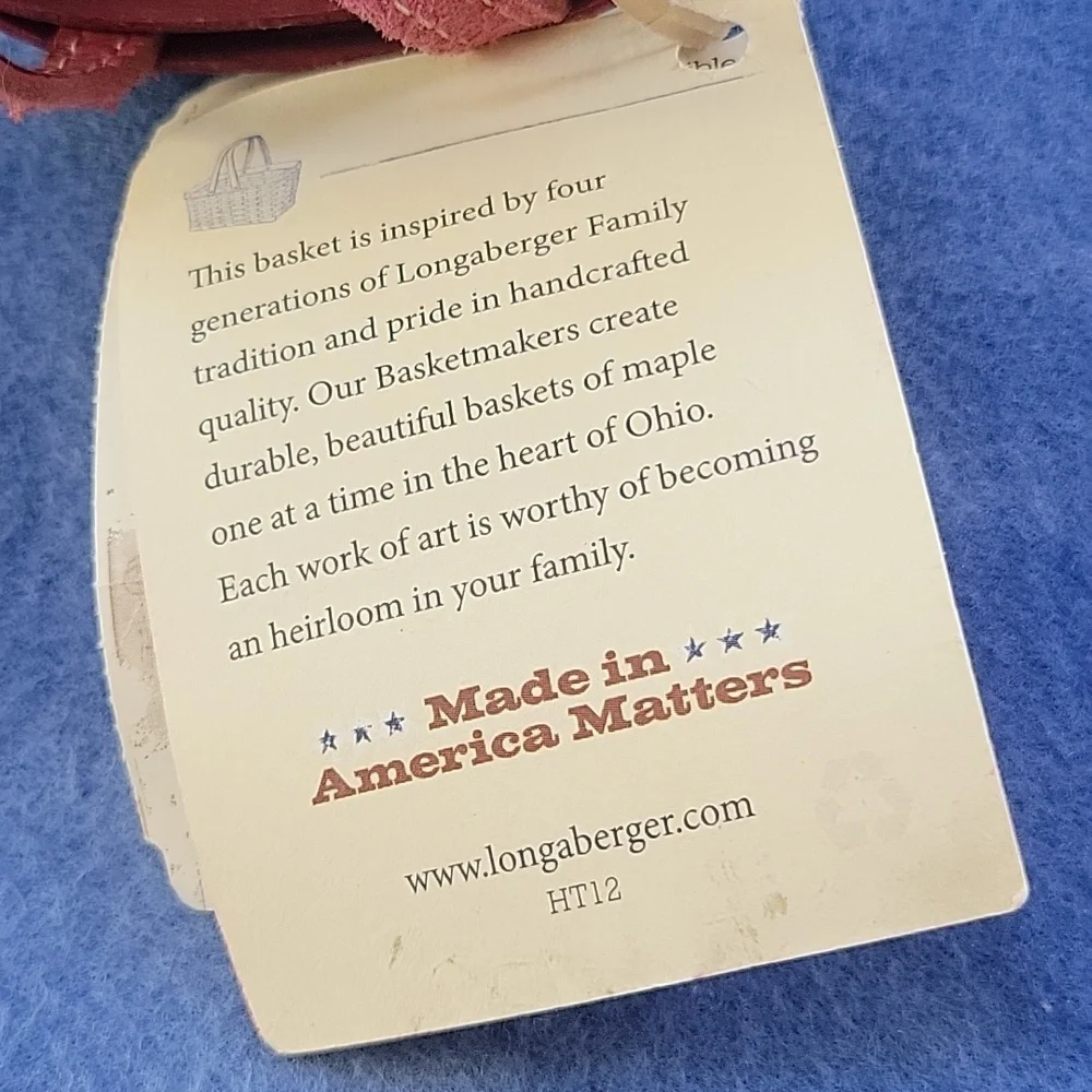 Longaberger 2011 Red Trinket Basket - Picture 6 of 7